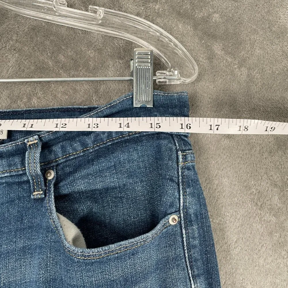 Levi's 515 Bootcut Jeans Women's 8 W30 L27 Blue Denim Flared Coastal Cowgirl Y2K - Picture 4 of 9